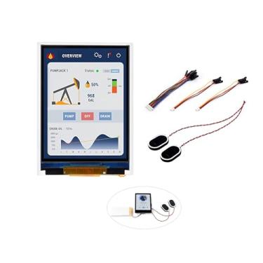 Imagem de Placa de desenvolvimento de tela ESP32-S3 de 2,8 polegadas, 240 × 320, tela IPS, processador LX7 dual-core de 32 bits, frequência de até 240 MHz, suporta WiFi e Bluetooth, com antena integrada, ESP32