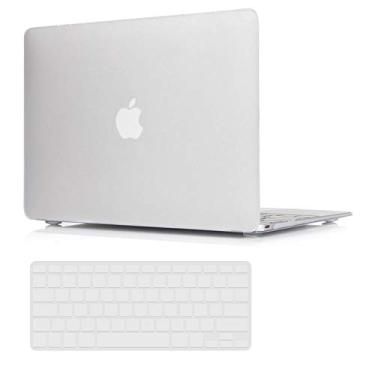 Imagem de TOJIA Compatível com MacBook Pro 13 polegadas A1708 A1988, capa rígida de plástico e capa de teclado para Apple Mac Pro 13,3 polegadas sem barra de toque, transparente