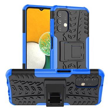 Imagem de Osophter Capa para Samsung Galaxy A13 4G, capa para Samsung A13 4G, capa protetora de camada dupla com absorção de choque, combo de suporte, capa traseira de policarbonato + TPU para Samsung Galaxy