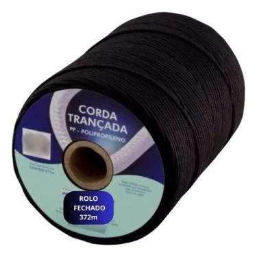 Imagem de Corda Pp Seda Trançada 2,5mm Amarração Rolo 372m Resistente Multiuso -