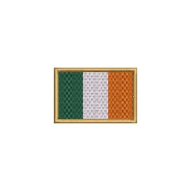 Imagem de BP0059-011 Bandeira Irlanda Patch Bordado 5,7×3,8cm (D-Arquivo Matriz para bordar.)