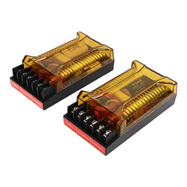 Imagem de Crossover de alto-falante de 2 vias para áudio automotivo, Crossover passivo de áudio automotivo de 2 vias com proteção contra sobrecorrente, para tweeter de áudio automotivo
