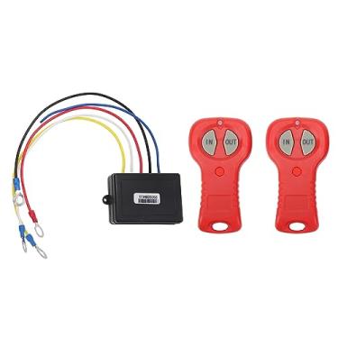 Imagem de Kit de controle remoto de guincho sem fio GRCFUMO, controlador de guincho elétrico, controle remoto de guincho, kit de controle remoto de guincho Resposta rápida para caminhão SUV