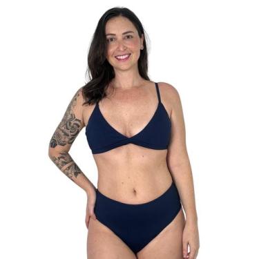 Imagem de Biquini Cintura Alta Plus Size Hot Pant Bojo Soft Plusmind - Plusmind 