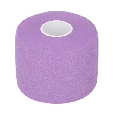 Imagem de Badminton Grip Almofada Broca de 60 mm de largura e 20m de comprimento Tennis Racket Fita com filme de backing para badminton, tênis, abóbora e jogadores de remo (Purple)