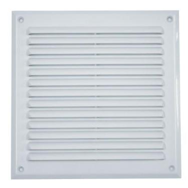 Imagem de Grelha para Ventilação Quadrada 22x22cm Com Tela Astra, Branco