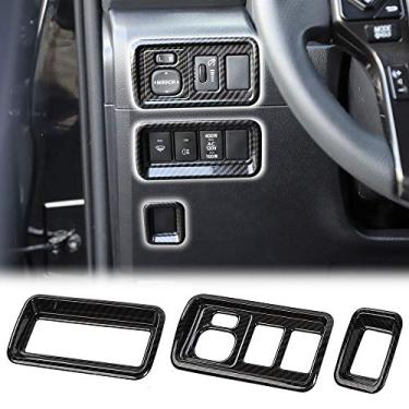 Imagem de Voodonala Para ajuste de botão de espelho retrovisor 4runner decoração acabamento adequado para Toyota 4runner SUV 2010-2019