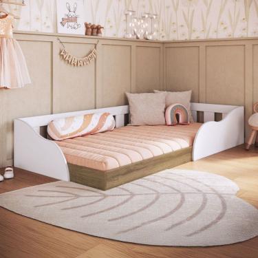 Imagem de Cama Infantil Montessoriana Memphis Branco - Art In Móveis