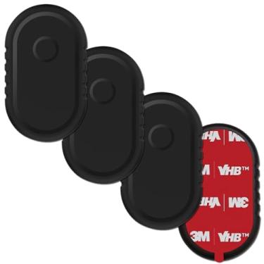 Imagem de Pacote com 4 capas à prova d'água compatíveis com Samsung Galaxy SmartTag2, suporte oculto para Galaxy Smart Tag 2 com adesivo 3M, capa protetora antiperda contra arranhões para Samsung Tag2 preta