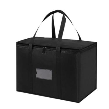 Imagem de Ioensy Sacos de entrega isolados de pizza com pizza isolada de alimentos Bolsa de catering Bolsa térmica Bolsa de mercearia para quente e frio, 16.5l