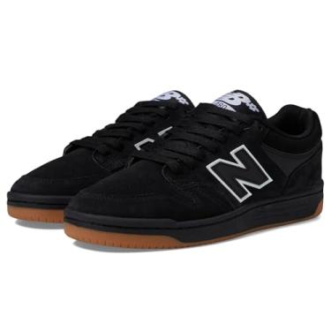 Imagem de New Balance Tênis de skate masculino 480 numérico, Preto, 38