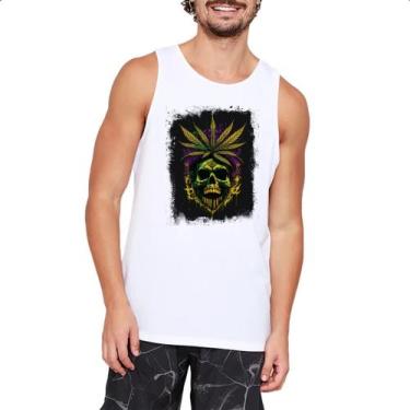 Imagem de Camiseta Regata Skull Planta Medicinal - Alearts, M