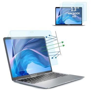 Imagem de Seorsok Pacote com 2 protetores de tela fosco antiluz azul para Macbook Air 13 polegadas (2018-2021, M1) e Macbook Pro 13 polegadas (2016-2022, M1/M2), filtro de tela fosco antirreflexo e
