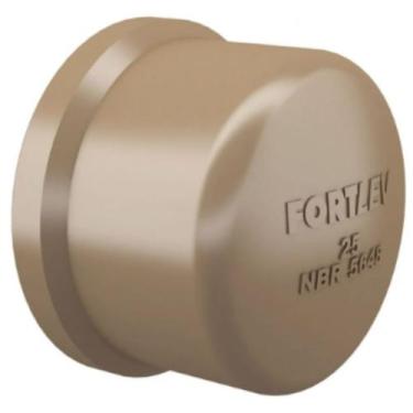 Imagem de Cap Soldável PVC Marrom 25mm FORTLEV 10080259