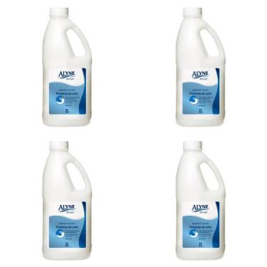 Imagem de Kit 4 Und Sabonete Líquido Alyne Proteína Leite Glicerinado 2l