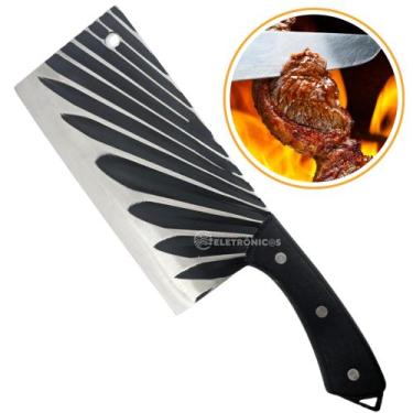 Imagem de Cutelo Luxo Artesanal Cozinha Detalhe no Cabo Deixando Elegante Chef P