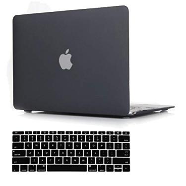 Imagem de TOJIA Compatível com novo MacBook Pro 13 polegadas A2159 A1989 A1706 versão 2016-2019, capa rígida com capa de teclado para Apple Mac Pro 13.3 com Touch Bar, preto fosco