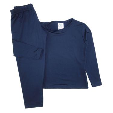 Imagem de Conjunto Térmico Infantil Unissex Segunda Pele Camisa Calça-Unissex