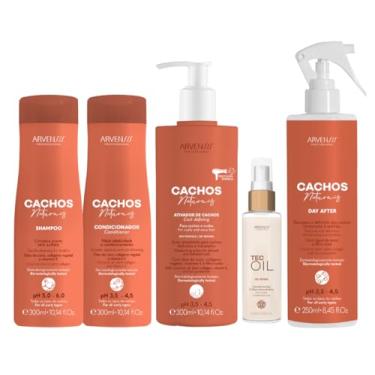 Imagem de Arvensis Vegan Professional, Kit Cachos Spray, Sh, Cond, Ativador e Óleo Tec Oil Arvensis