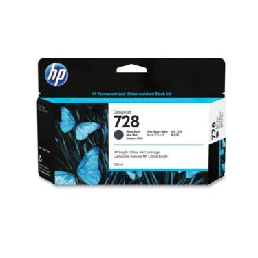 Imagem de Cartucho de Tinta HP 728 Preto Fosco 3WX25A  Plotter HP