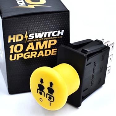 Imagem de HD Switch Interruptor de embreagem de atualização de 10 AMP serve para Sears Craftsman Z6000 Z6400 Z6600 Z8200 Z8400 Z8600 8600 G8300 G8400 T8200 ZTL7500 PYT9000 PGT900 Lâmina de deck 00 Interruptor