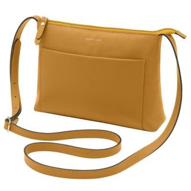 Imagem de Bolsa de Couro Mariart Tacacá, Amarelo nanica