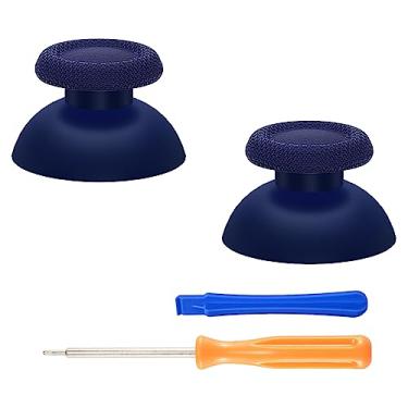 Imagem de eXtremeRate Thumbsticks de substituição Midnight Blue para controle de PS5, joystick analógico personalizado DIY compatível com PS5, para PS4 todos os modelos de controladores universais - controle não incluído
