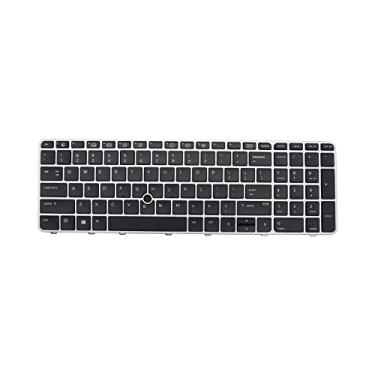 Imagem de Novo teclado de laptop retroiluminado de substituição para HP Elitebook 850 G3 G4 755 G3 G4 Zbook 15u G3 G4 821157-001 821195-001 836623-001 819899-001 SN9145BL 836623-001 819899-001 SN9145BL 819899