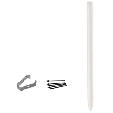 Imagem de Caneta de substituição para Galaxy Tab S10 FE S para Samsung Galaxy Tab S10 FE + 5 pontas grátis para Samsung Galaxy Tab S10 FE Plus Stylus Pen (branca)