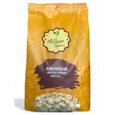 Imagem de Amendoim Sem Pele Torrado Sem Sal 1 Kg Empório Alibune