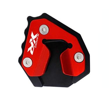 Imagem de Acc-Creativity Suporte de pé de motocicleta com ampliador lateral para placa de extensão compatível com BMW S1000XR 2015-2019 (vermelho)