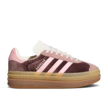 Imagem de adidas WMNS Gazelle Bold Tênis, Marrom sombra/argila quente/rosa brilhante, 35