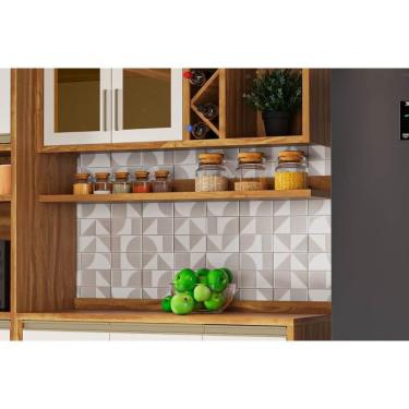 Imagem de Prateleira De Cozinha Tempranillo 120cm Amendoa/off White - Ronipa