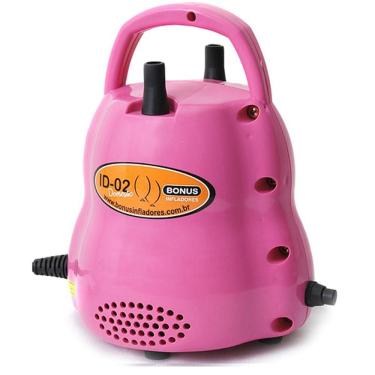 Imagem de Inflador De Balões Bônus 2 Bicos Doméstico Rosa Id-02  220V