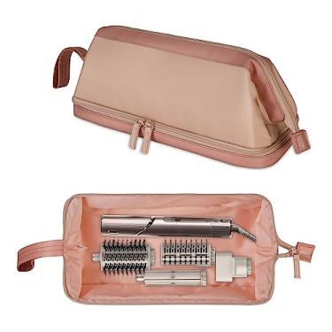 Imagem de SITHON Estojo De Viagem Compatível Com Airwrap/Shark Flexstyle Speedstyle, Bolsa Organizadora Transporte Dupla Camada Resistente À Água E Ampla Abertura Para Dyson Supersonic (Somente Bolsa) (Ouro R