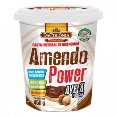 Imagem de Kit 4 pasta de amendoim com avelã e cacau 450g amendopower - DaColônia