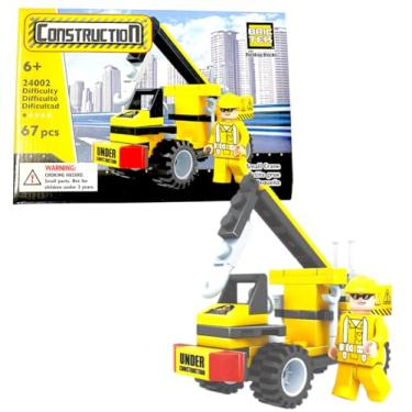 Imagem de Kit de Construção Infantil, Guincho de Brinquedo com 67 Peças, Para Crianças Acima de 6 Anos