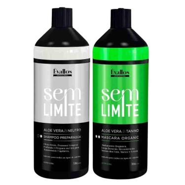 Imagem de Évallos Profissional Progressiva Organic + Shampoo Antiresiduo Sem Limite 2x1000ml