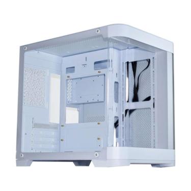 Imagem de Gabinete Gamer Aquário K-Mex Curva Micro CG-W1AG - Vidro Temperado M-ATX - Branco - CGW1AGRH002CB0X