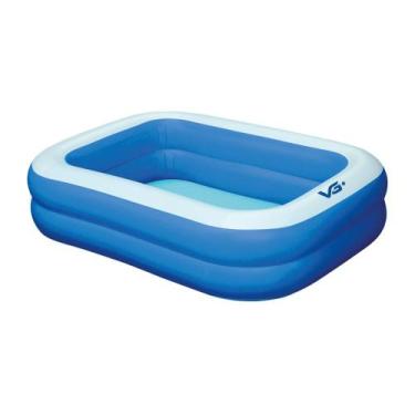 Imagem de Piscina Inflável Retangular Azul 100 Litros Pvc Vg+ - VG PLUS