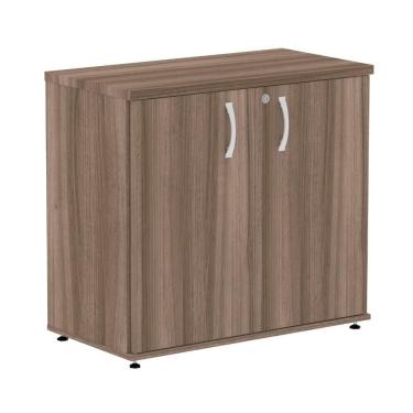 Imagem de Armário Baixo P25 Pandin 80 Cm (largura) Em Mdp Cor Walnut Com 2 Portas E Prateleira