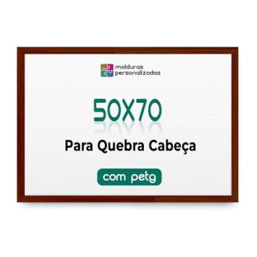 Imagem de Moldura 50X70 para Quebra Cabeça Grow Puzzle de 1000 Peças com Proteção Petg (Chão de Barro)
