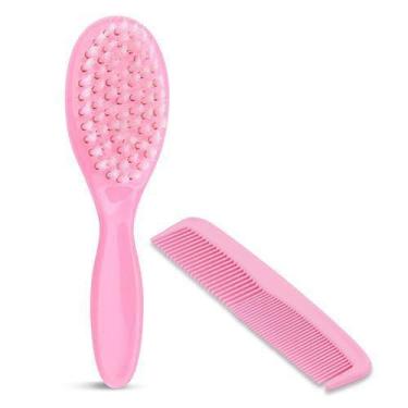 Imagem de Escova E Pente Infantil Color - Rosa - Petita