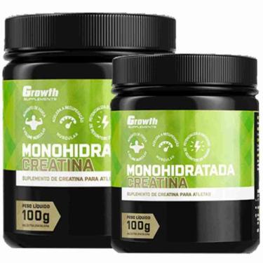 Imagem de Creatina Pura 100g Monohidratada Growth Kit 2 Potes