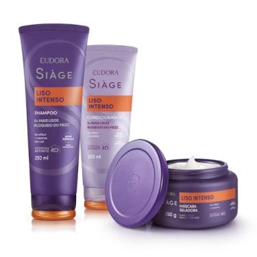 Imagem de Eudora Kit Siàge Liso Intenso: Shampoo 250ml + Máscara 250g + Condicionador 200ml