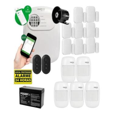 Imagem de Kit Alarme Intelbras 5 Sensor Sem Fio Infra E 8 Magnético