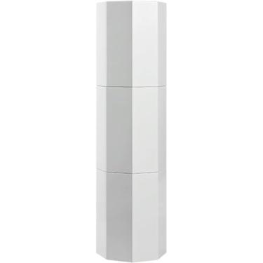 Imagem de Sapateira Giratória 360° Com Portas De Adsorção, Sapateira Redonda Torre Suporte De Sapata Giratório, Organizador De Sapatos De Metal Armazenamento Sapateira Alta Premium Para Canto Do Corr