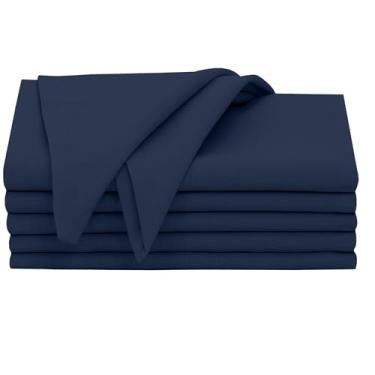 Imagem de RUVANTI Conjunto De 6 Guardanapos Pano Ruvanti, 45X45 Cm, 100% Algodão, Laváveis, Macios E Absorventes, Perfeitos Para Jantares Casamento, Natal Ação Graças - Pageant Blue