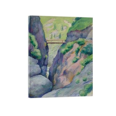 Imagem de Pinturas Famosas em Tela-Quadros Decorativos-Valley-Pôster e Impressões para Sala de Estar e Casa 80x105cm31x41in Tela Embrulhada