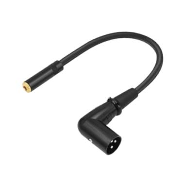 Imagem de Esquirla XLR a 3,5 mm Cabo adaptador 1/8 de polegada a XLR Compact com 1 pés (30 cm) para player de áudio, 3.5 Trs para Xlr Macho